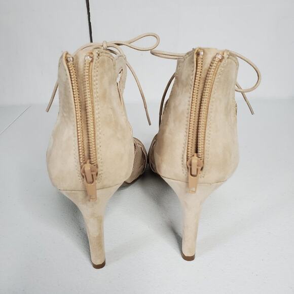 Fergalicious Heartthrob Faux Suede Gladiator Strappy Lace Up Sandals - Picture 10 of 12